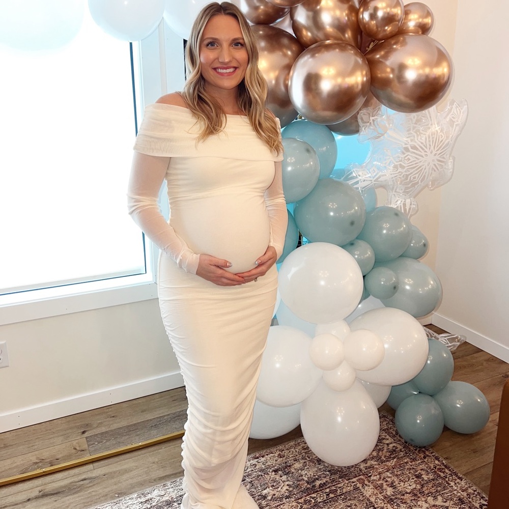 Bumpsuit Off The Shoulder Soft Mesh Dress
